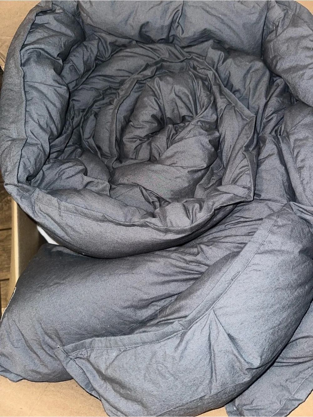 QUINCE Cotton Pintuck Comforter Nightfall King/Cal King - NWOT